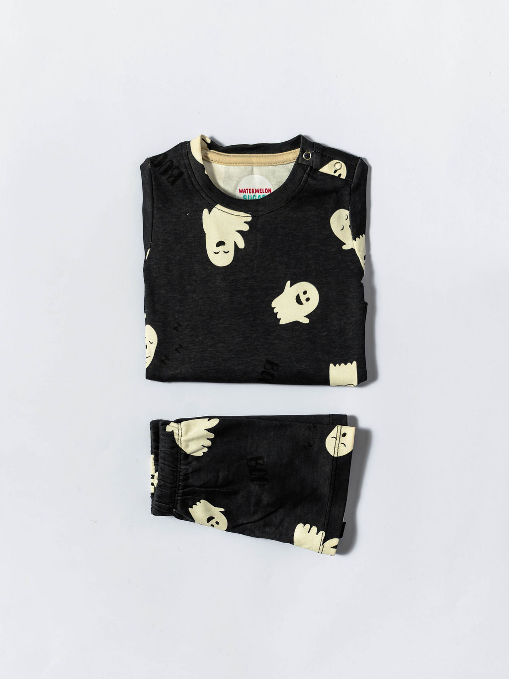 Black “Boo” Printed Co-ord Set (167)