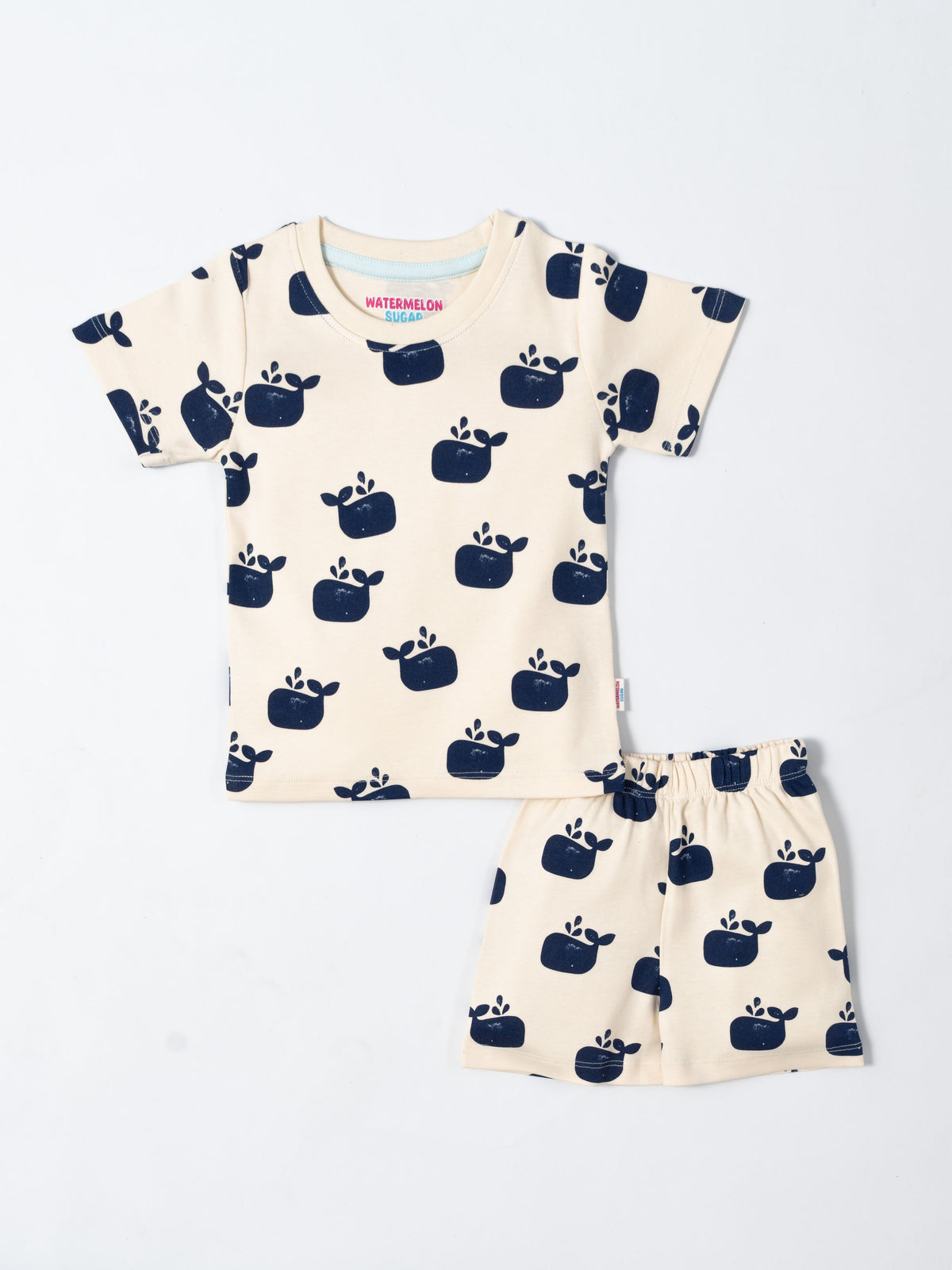 Navy Whale Print Co-Ord Set (589)