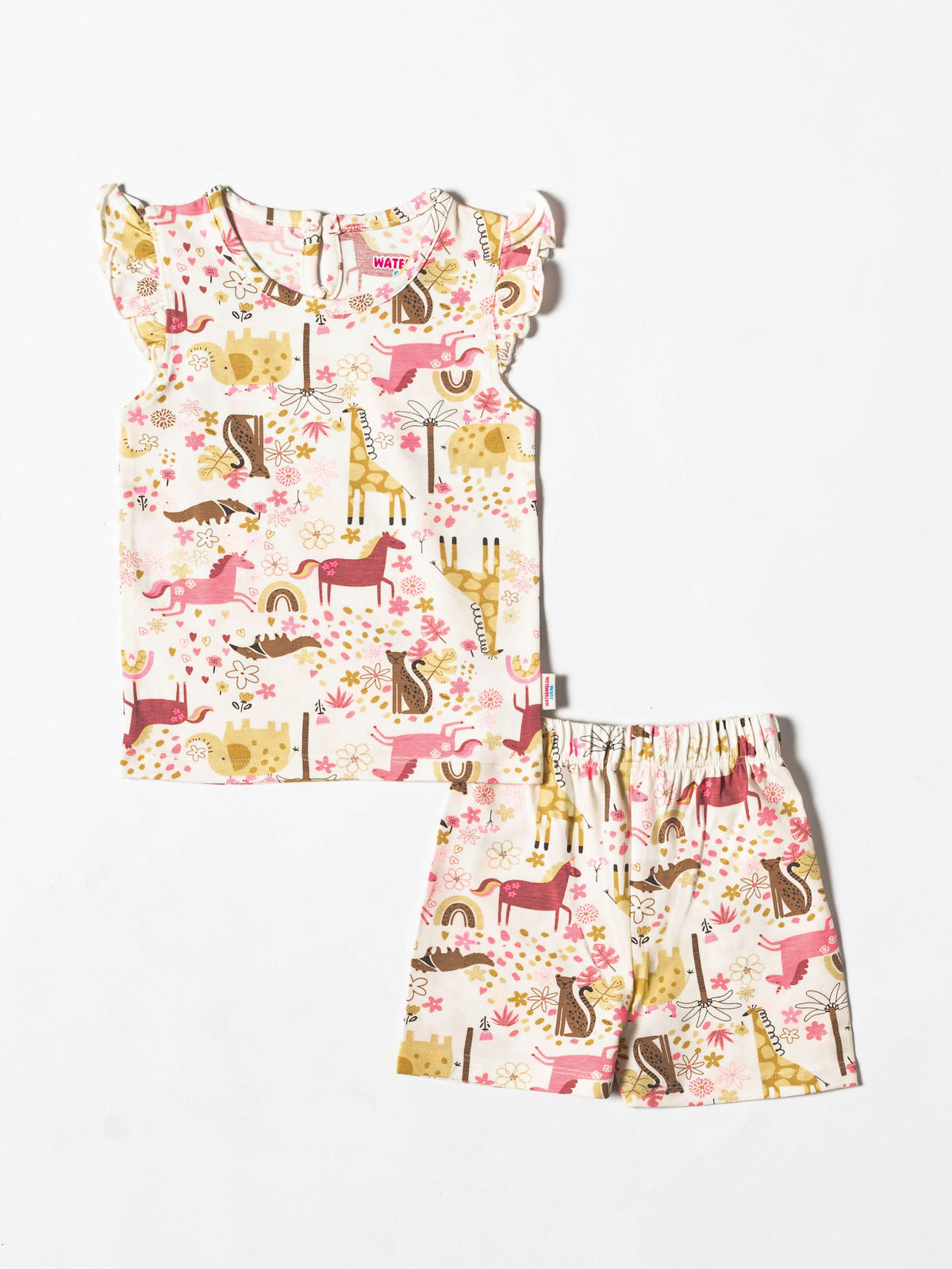 Safari Bloom Top & Shorts Set (586)