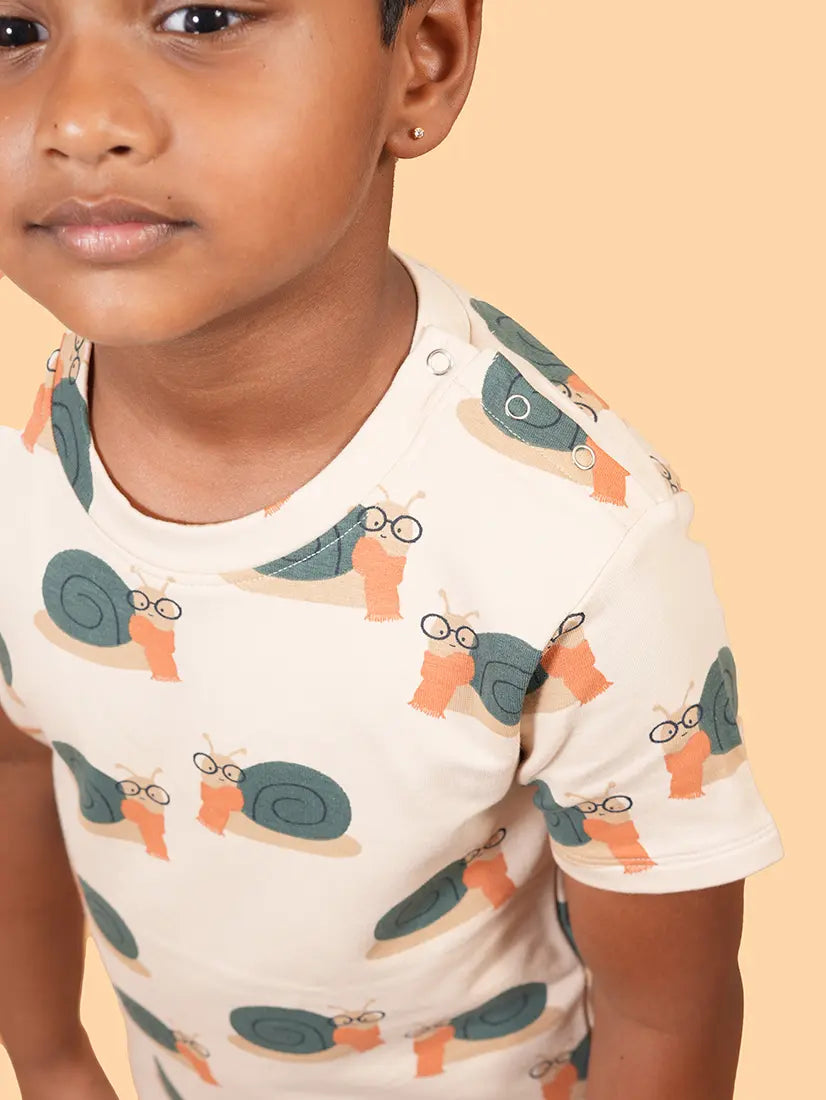 Kids Snail Print Co-ord Set (253)