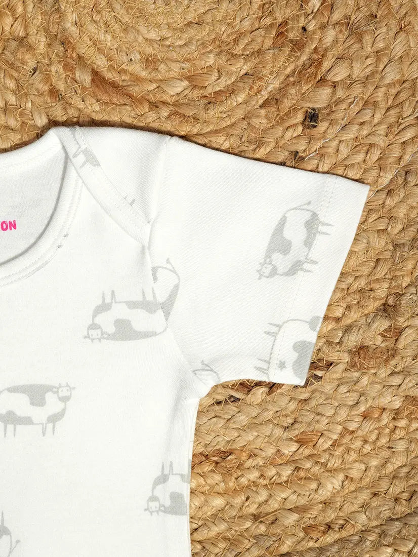Cow Print Baby Romper (ROM13)