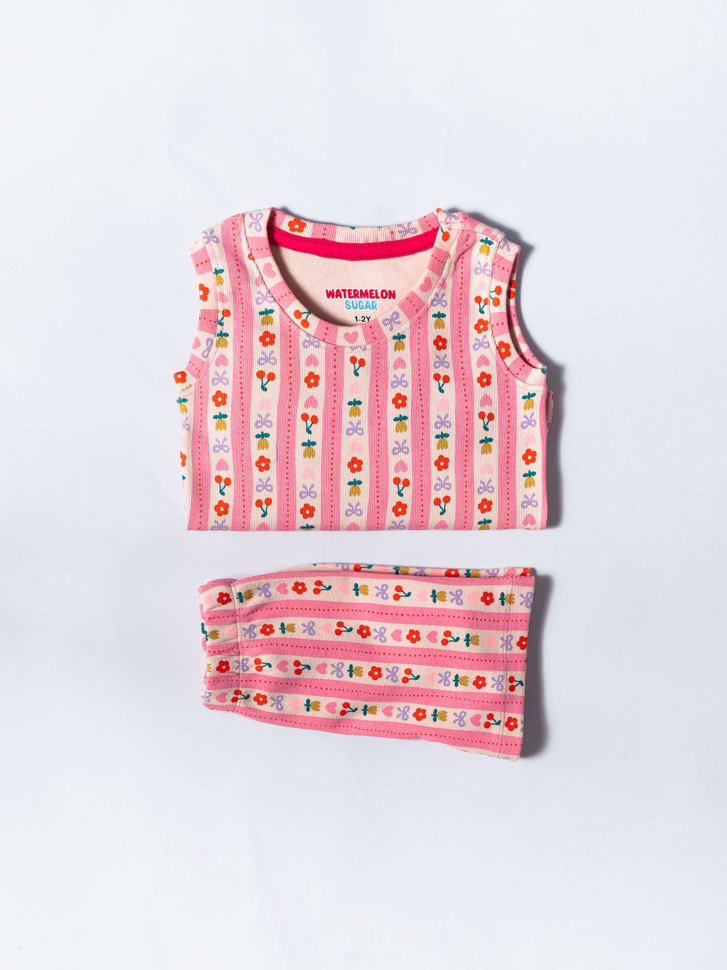 Candy Bloom Striped Co-ord Set