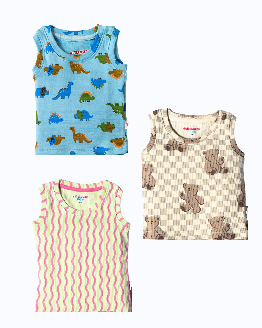 SLEEVELESS TSHIRTS-3-4Y(SL16)