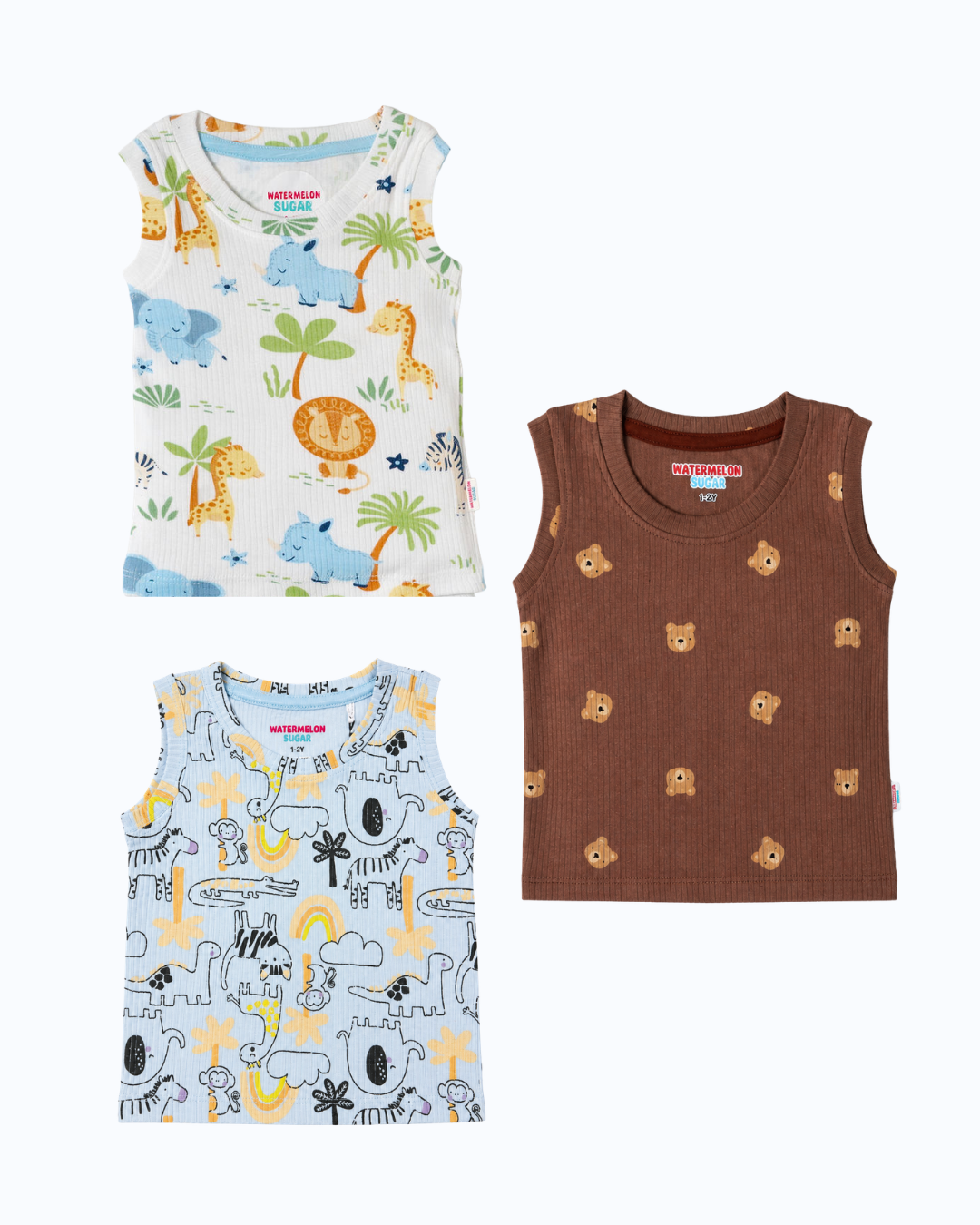 SLEEVELESS TSHIRTS-3-4Y(SL13)