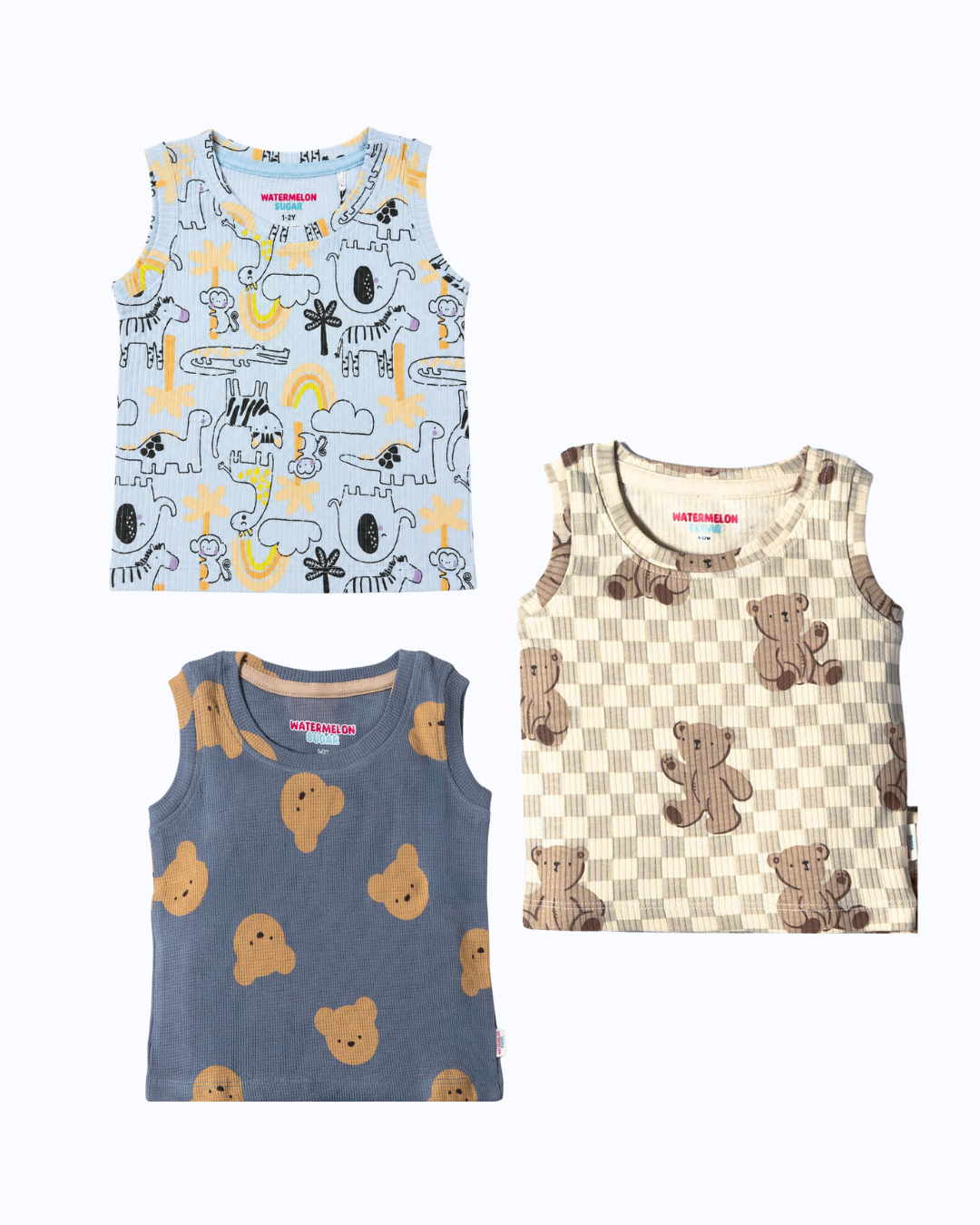 SLEEVELESS TSHIRTS-3-4Y(SL12)