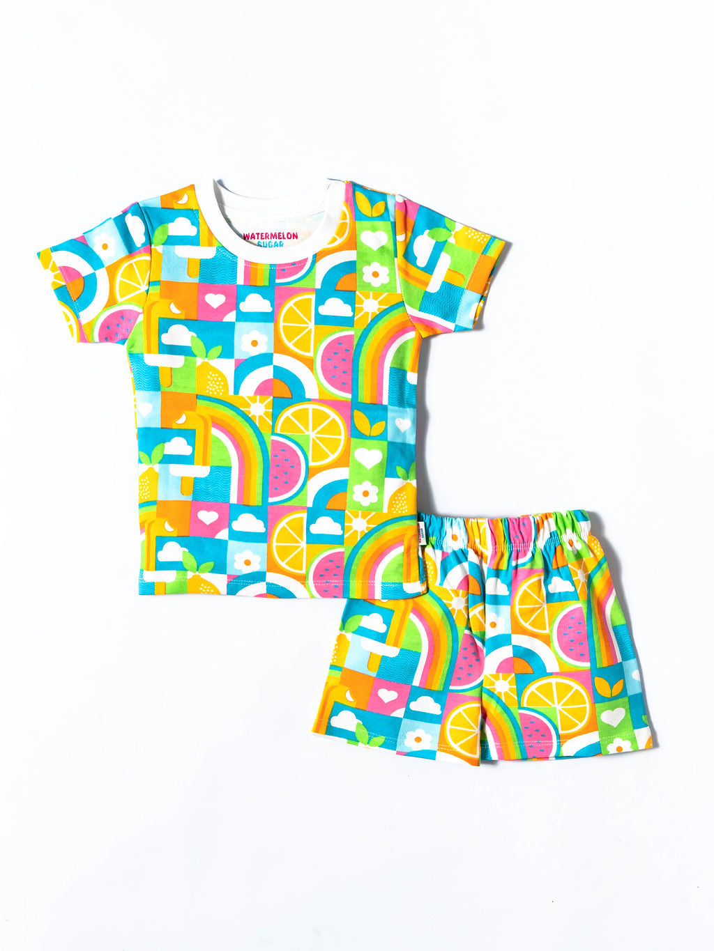 Kids Rainbow Popsicle Print Co-ord Set (224)