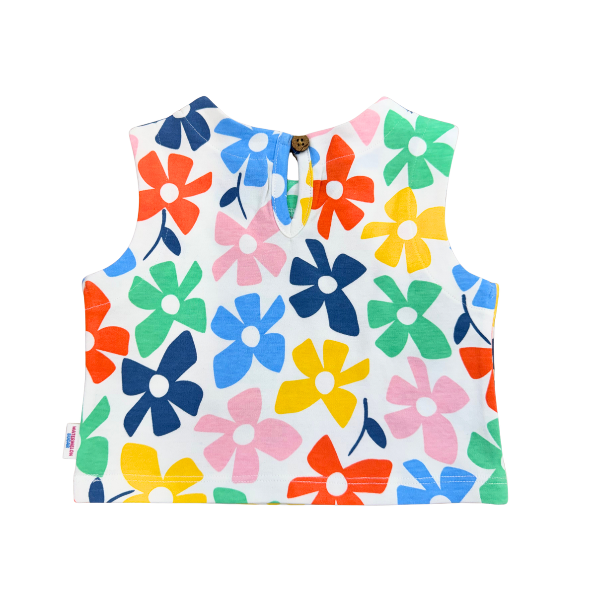 Rainbow Floral Sleeveless Top & Skort Set (669)