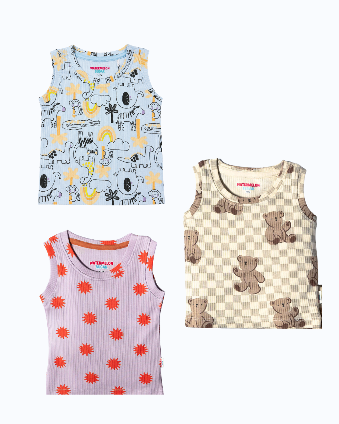 SLEEVELESS TSHIRTS-3-4Y(SL11)