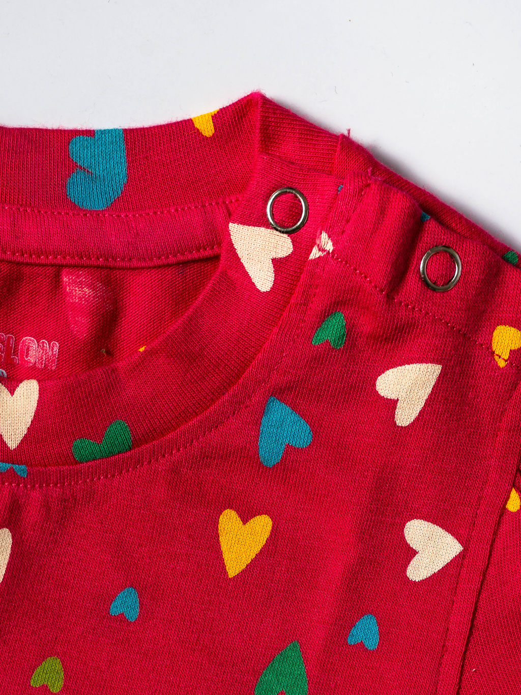Pink Candy Hearts Puff Sleeve Co-ord Set (245)