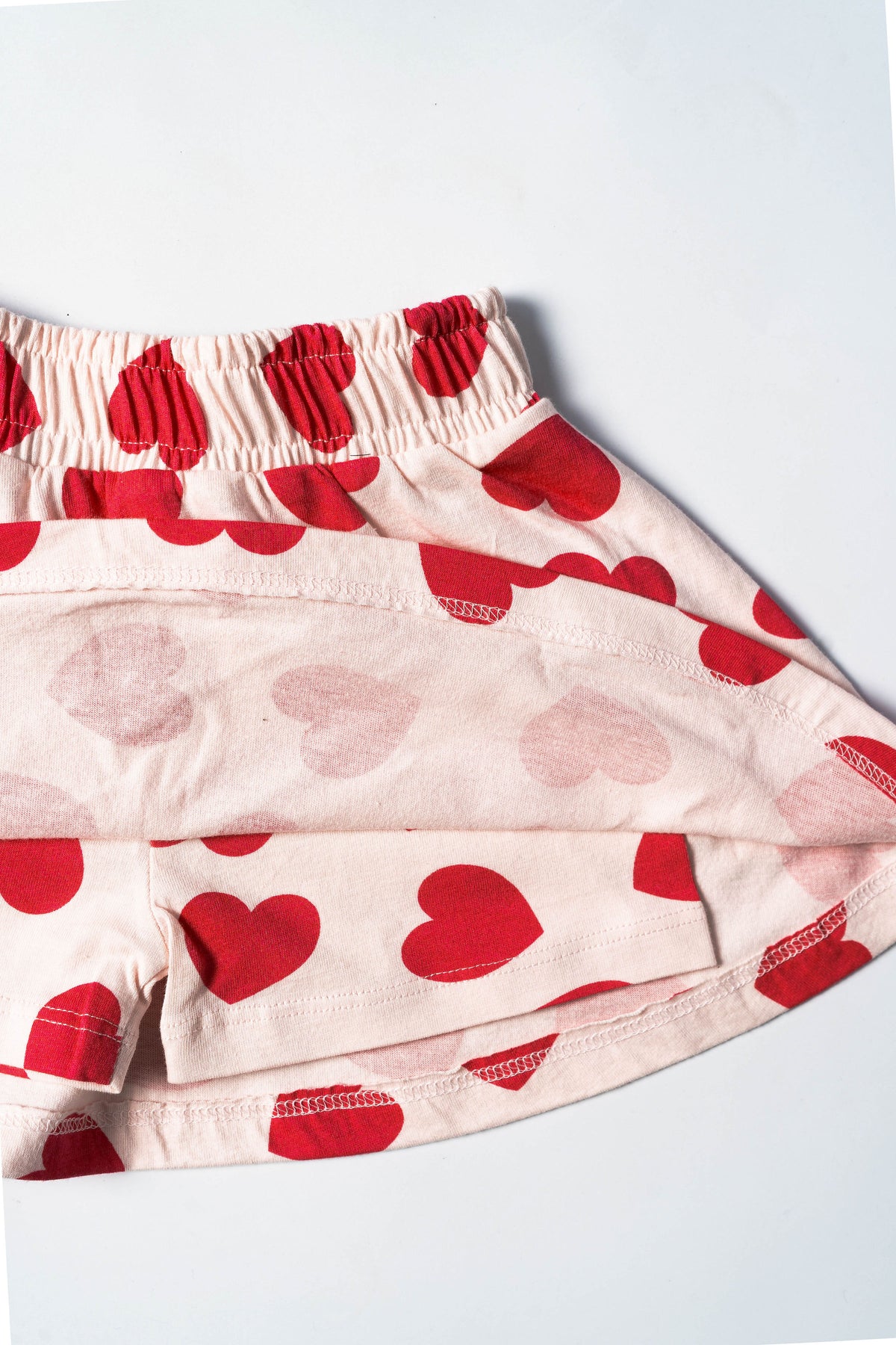 Little Love Heart Ruffle Skort Set (632)