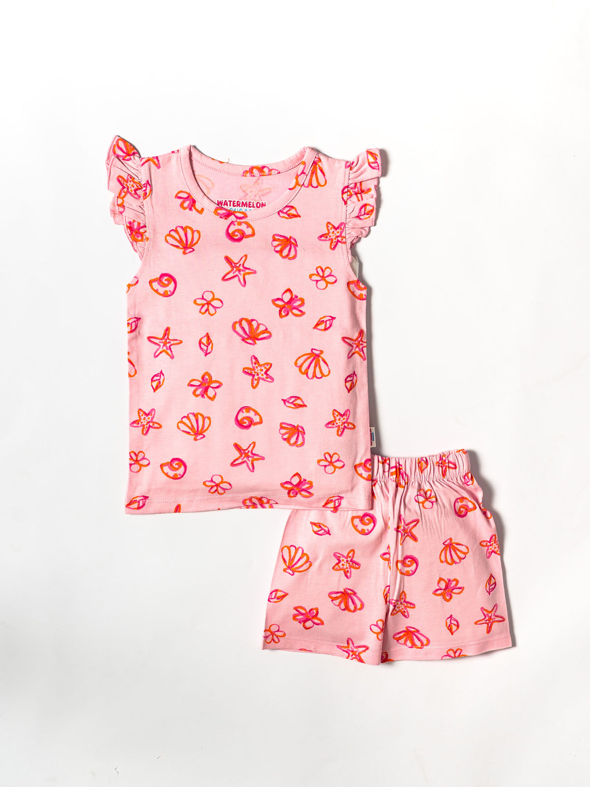 Girls Seashell Ruffle Co-ord Set(532)