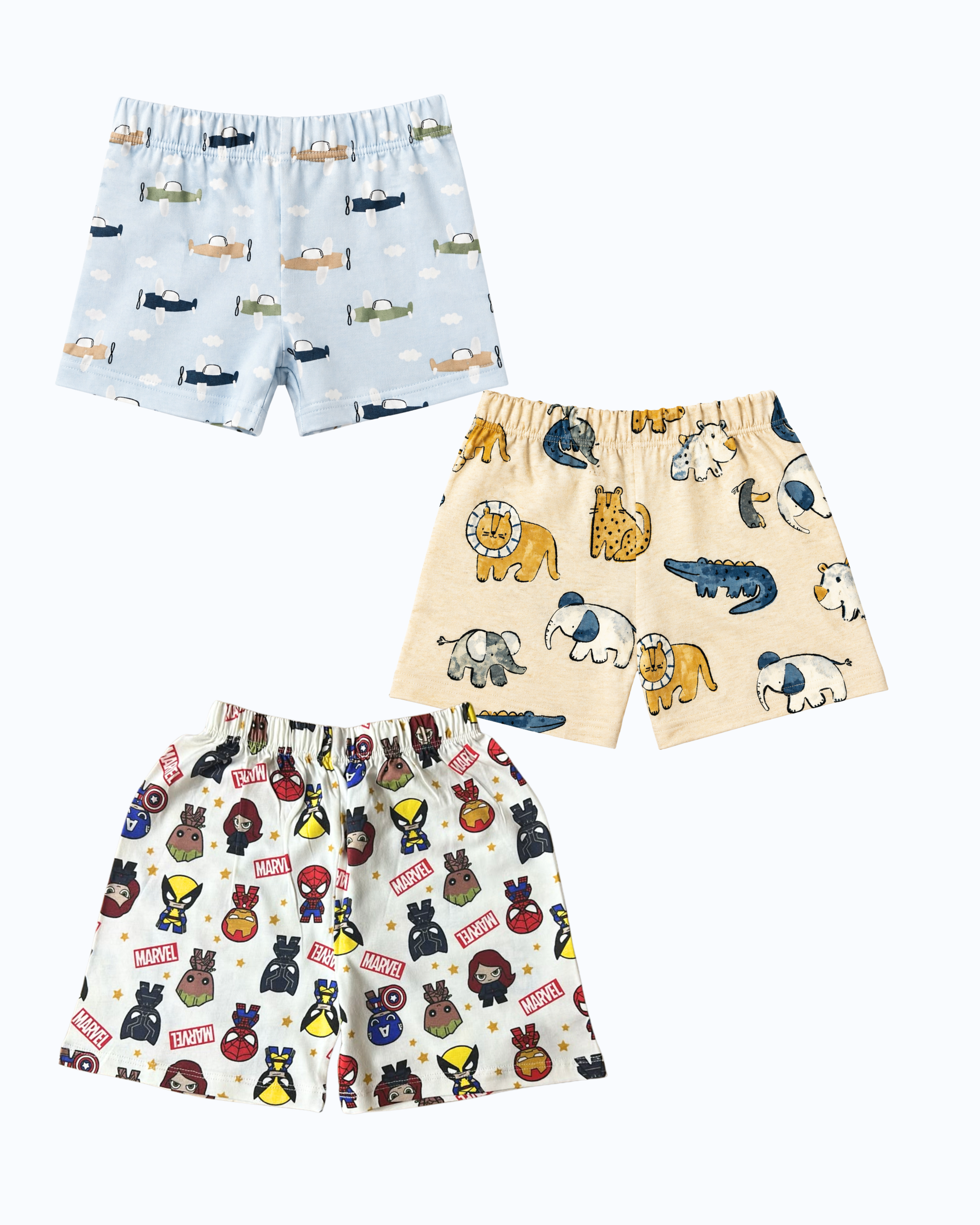 SHORTS 4-5Y (PACK OF 3)-HS16