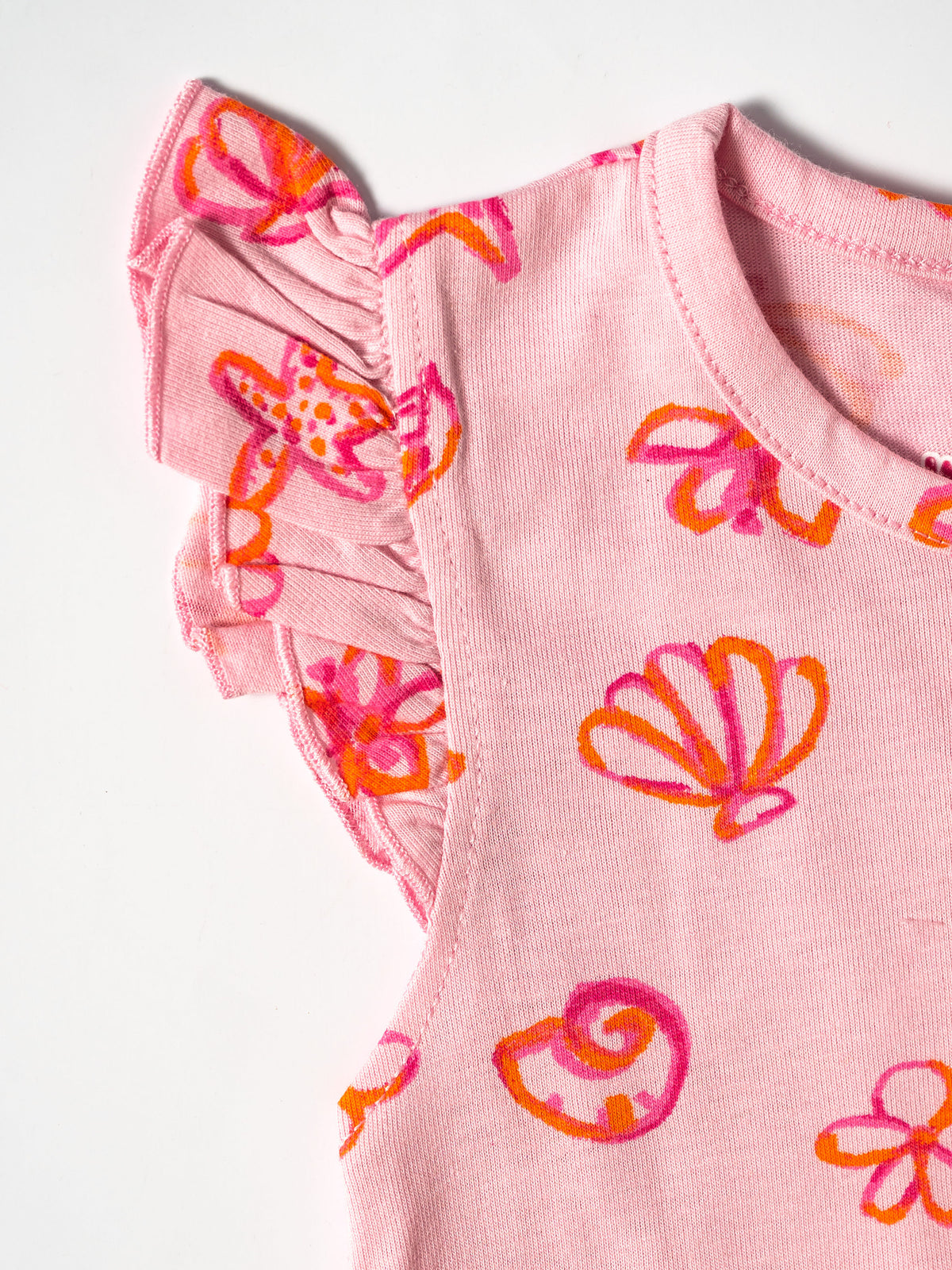 Girls Seashell Ruffle Co-ord Set(532)