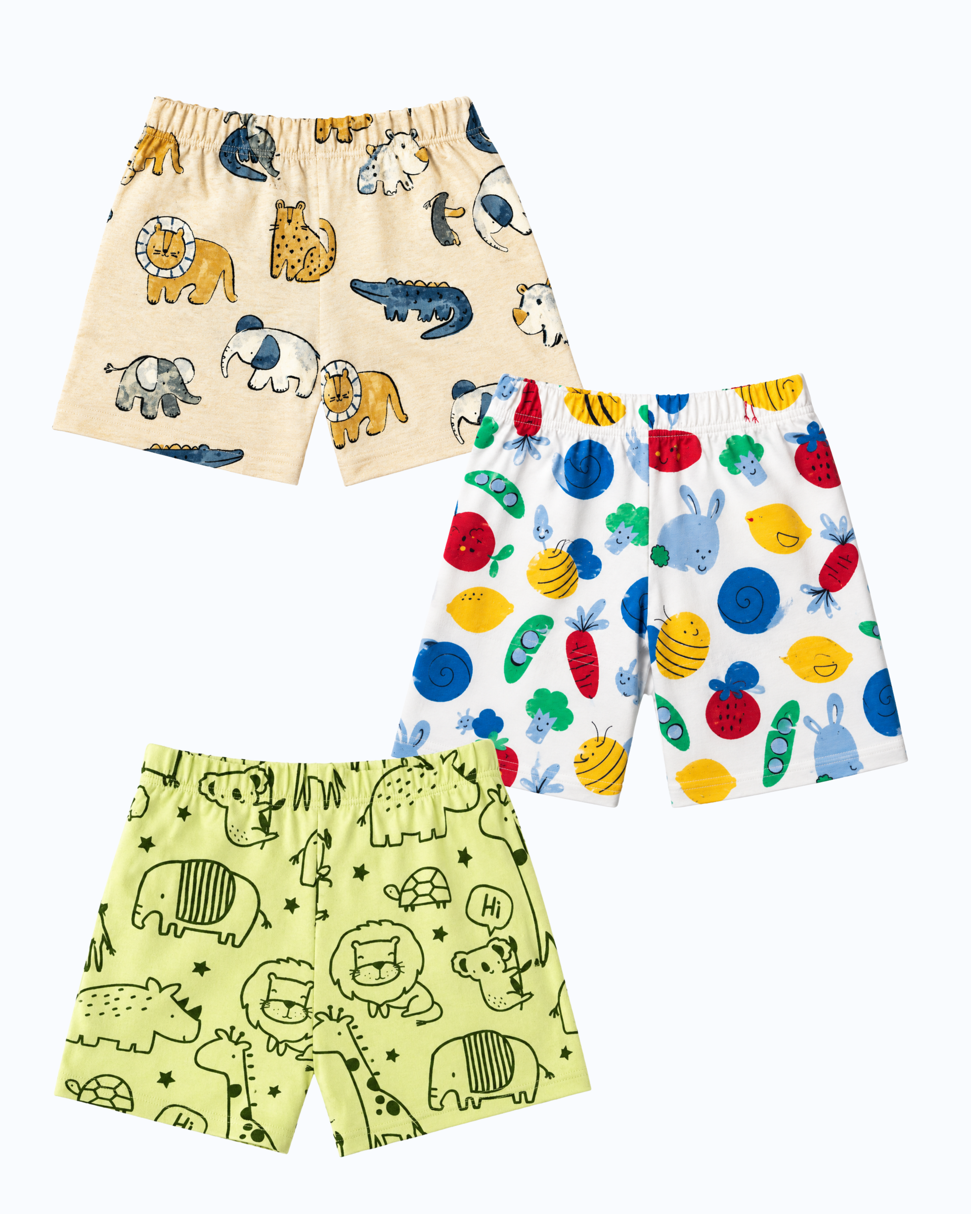 SHORTS 5-6Y (PACK OF 3)-HS8