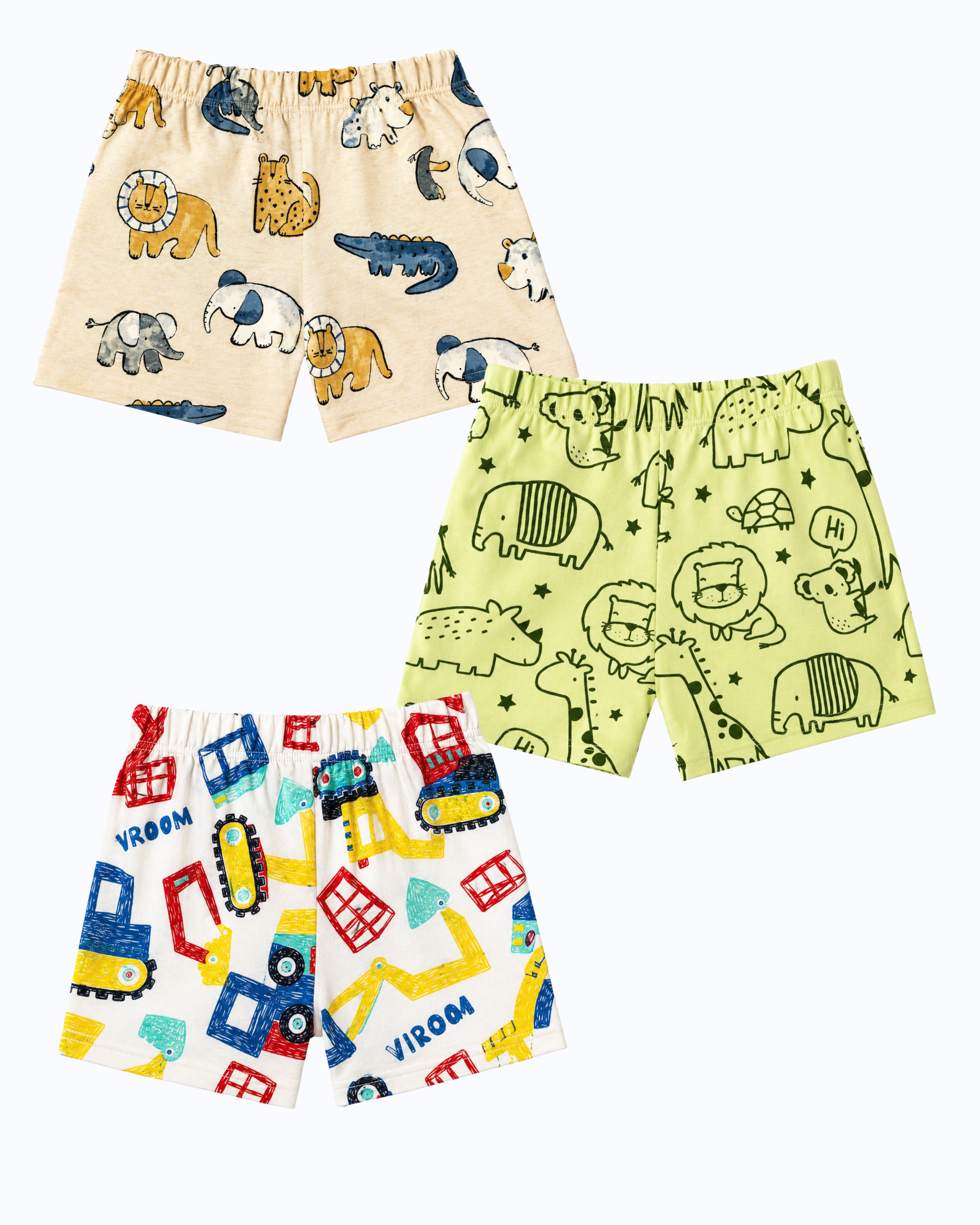 SHORTS 5-6Y (PACK OF 3)-HS9
