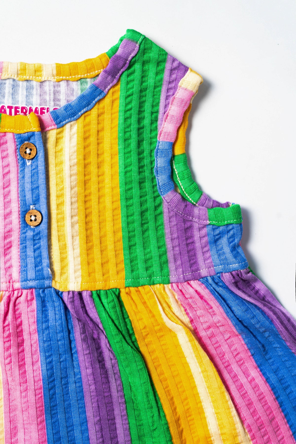 Rainbow Ruffle Stripe Co-ord Set (657)