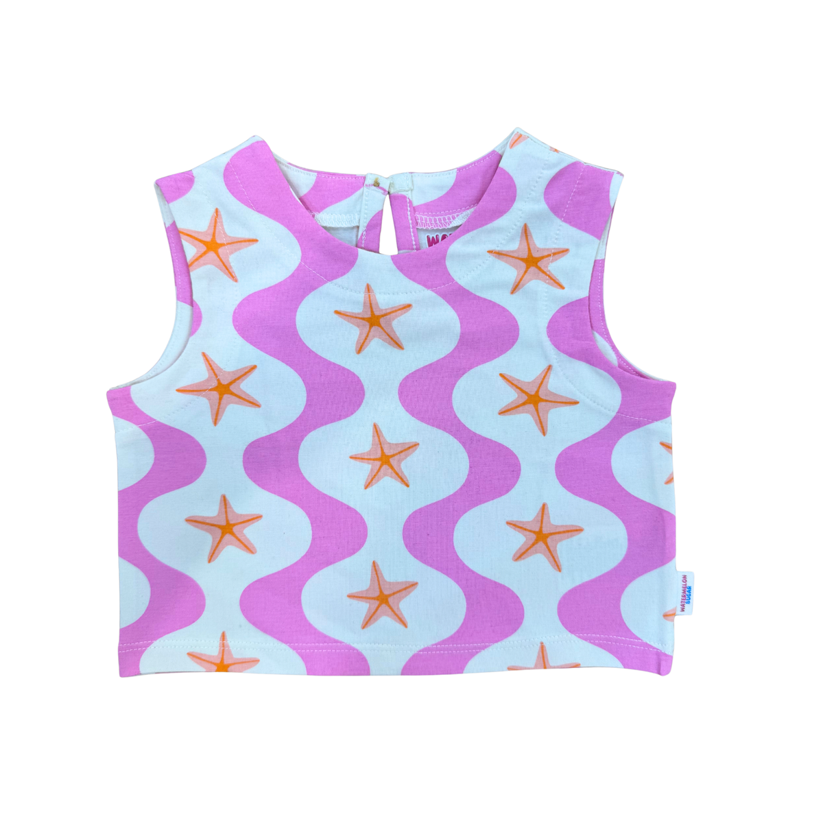 Pink & Aqua Starfish Print Top & Skort Set (545)