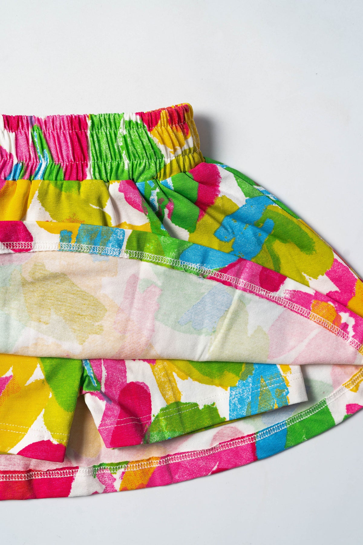 Rainbow Brushstroke Skort Set (603)