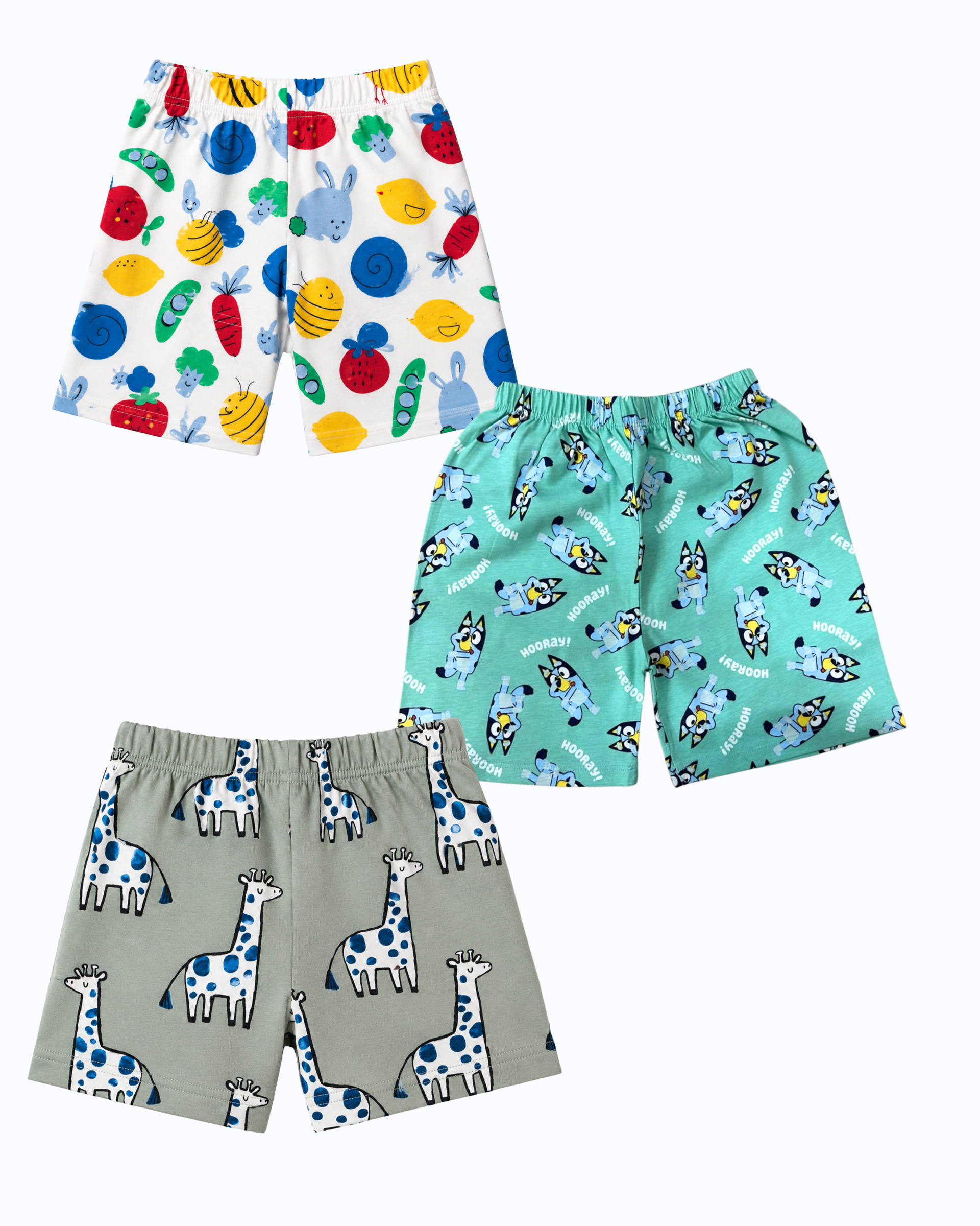 SHORTS 5-6Y (PACK OF 3)-HS12