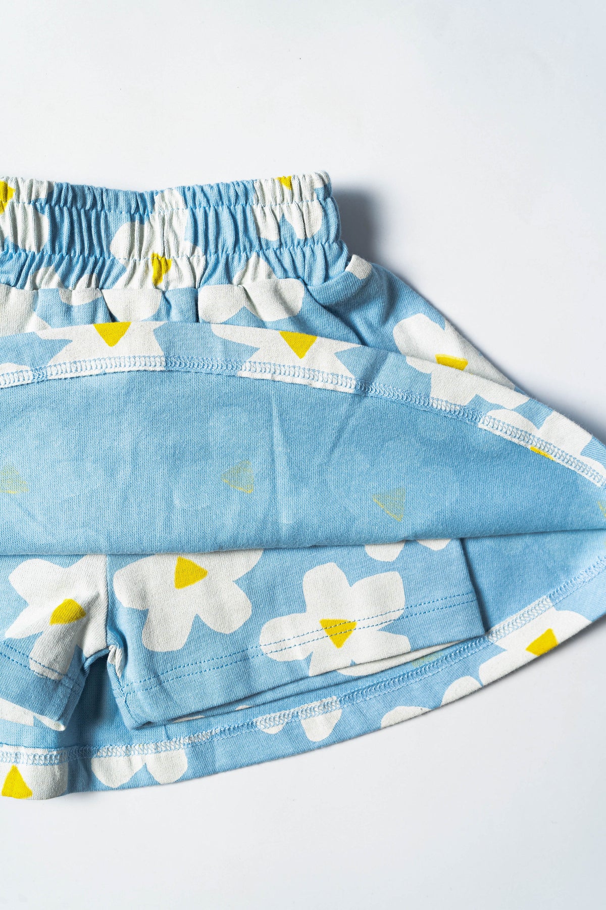 Sky Daisy Ruffle Skort Set (601)