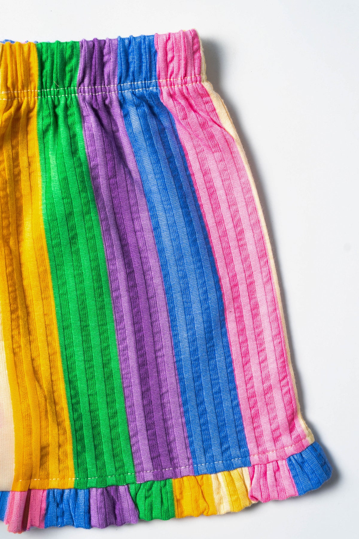 Rainbow Ruffle Stripe Co-ord Set (657)