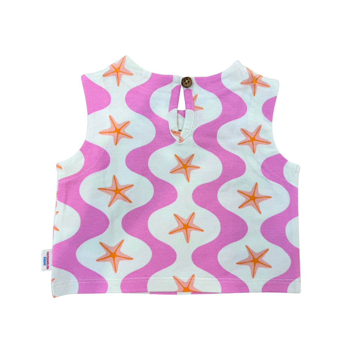 Pink & Aqua Starfish Print Top & Skort Set (545)
