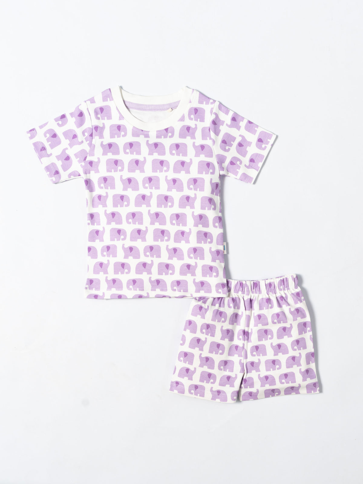 Little Elephants Printed T-Shirt & Shorts Set (510)