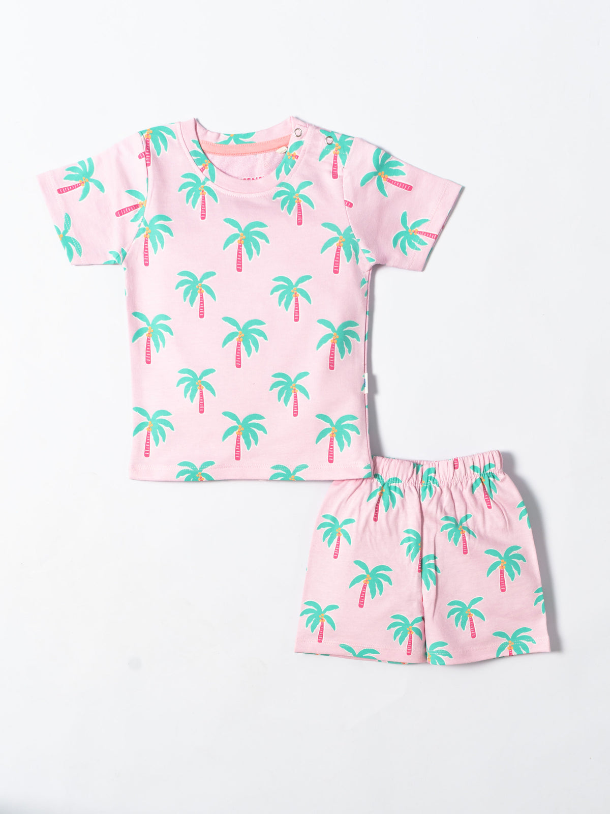 Tropical Palm T-Shirt & Shorts Set (494)