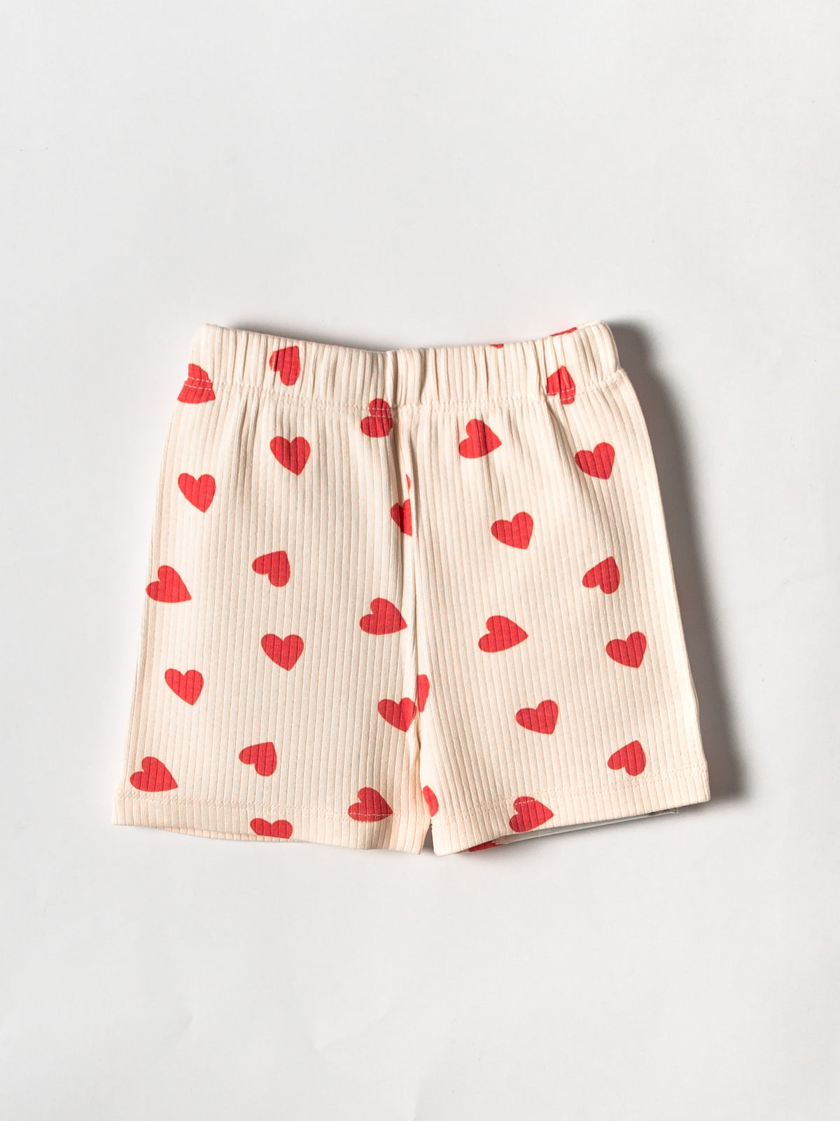 Sweet Hearts Rib Sleeveless Co-ord Set(485)
