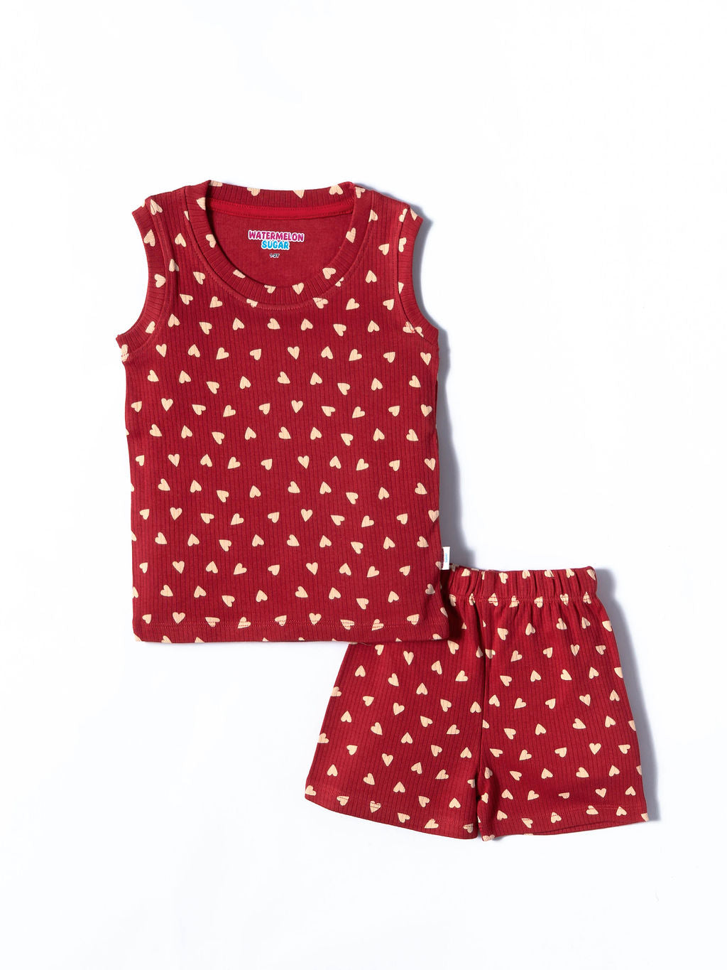 Sweetheart Ribbed Co-ord Set (451)