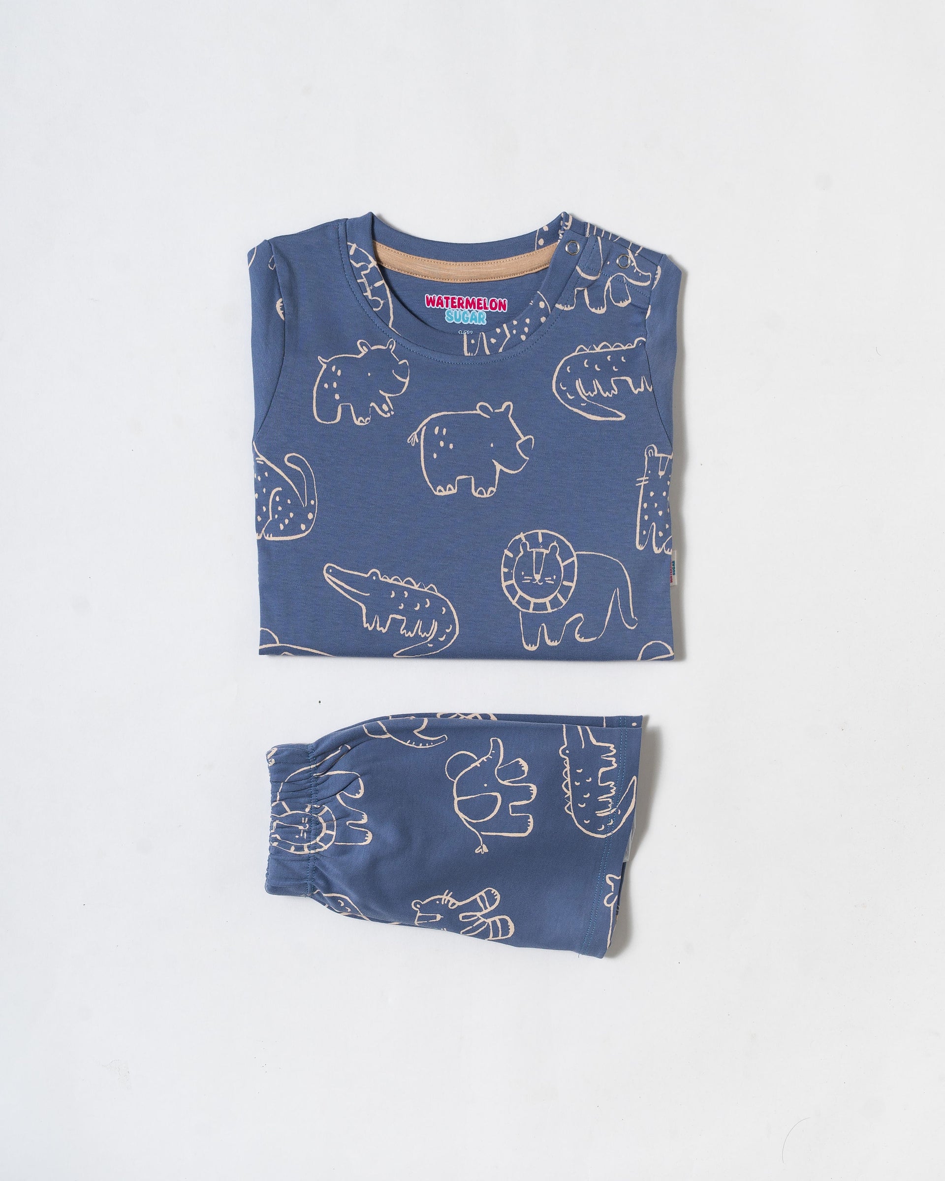 Dusty Blue Safari Sketch Co-ord Set (361)