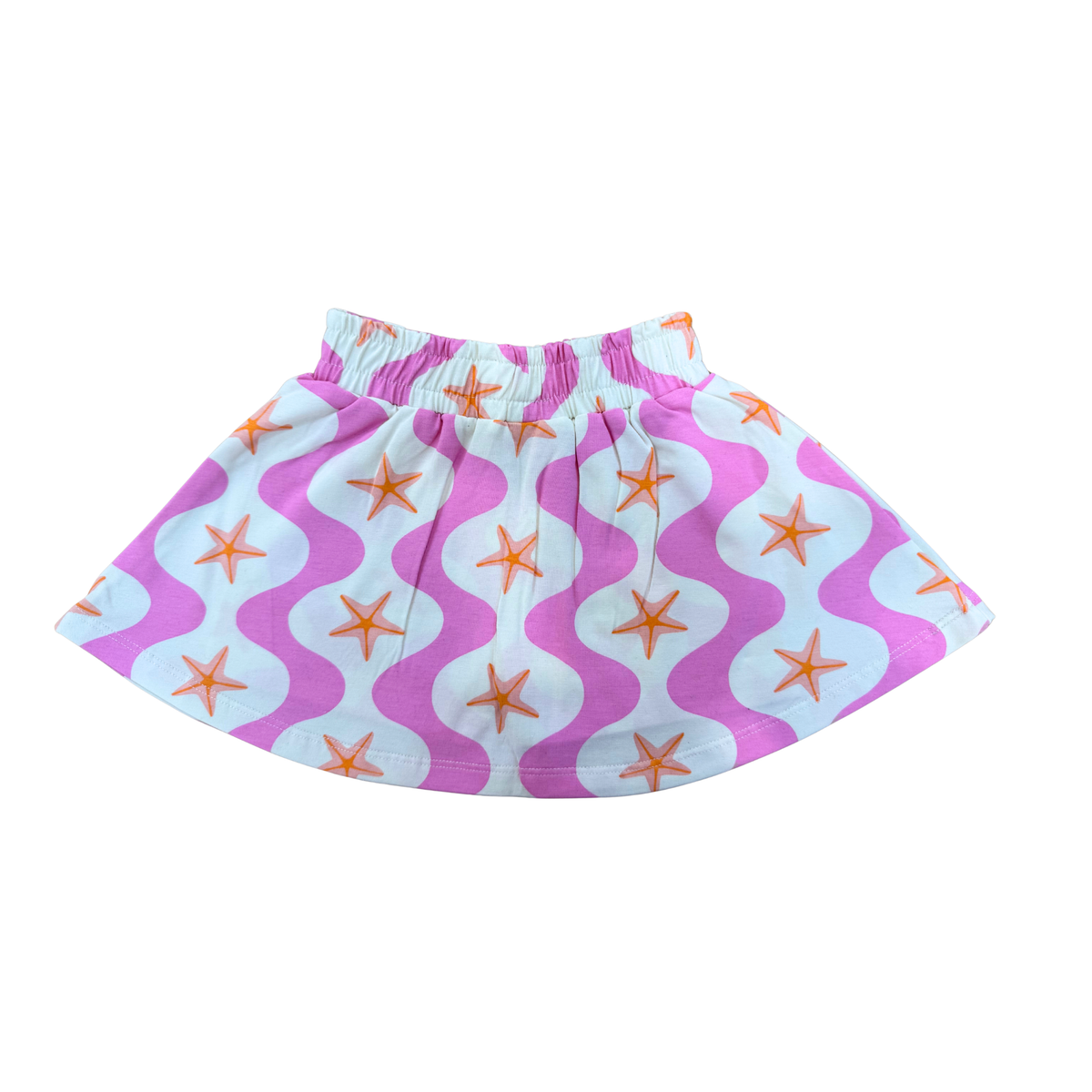 Pink & Aqua Starfish Print Top & Skort Set (545)