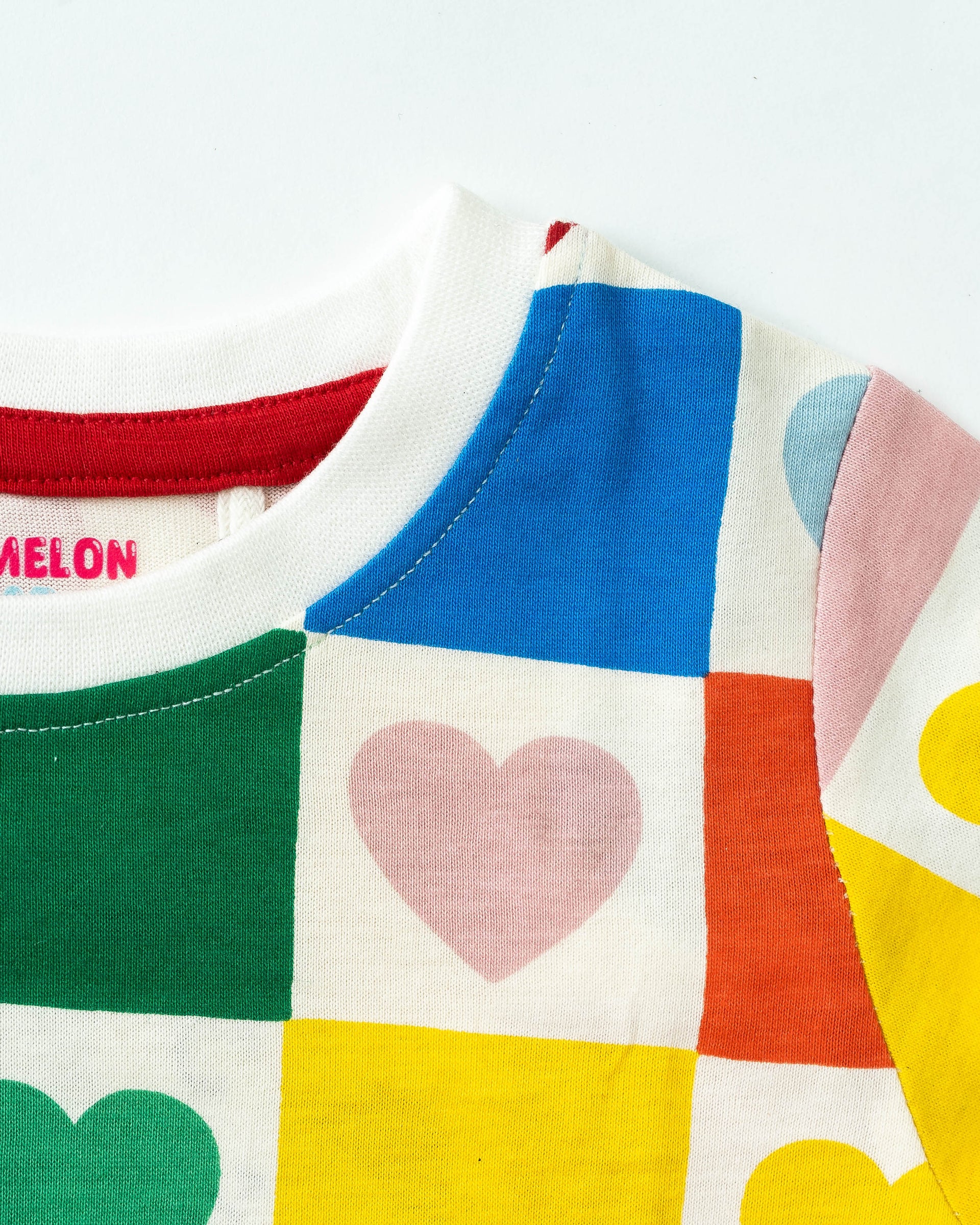 Heart Check Cotton Co-ord Set (314)