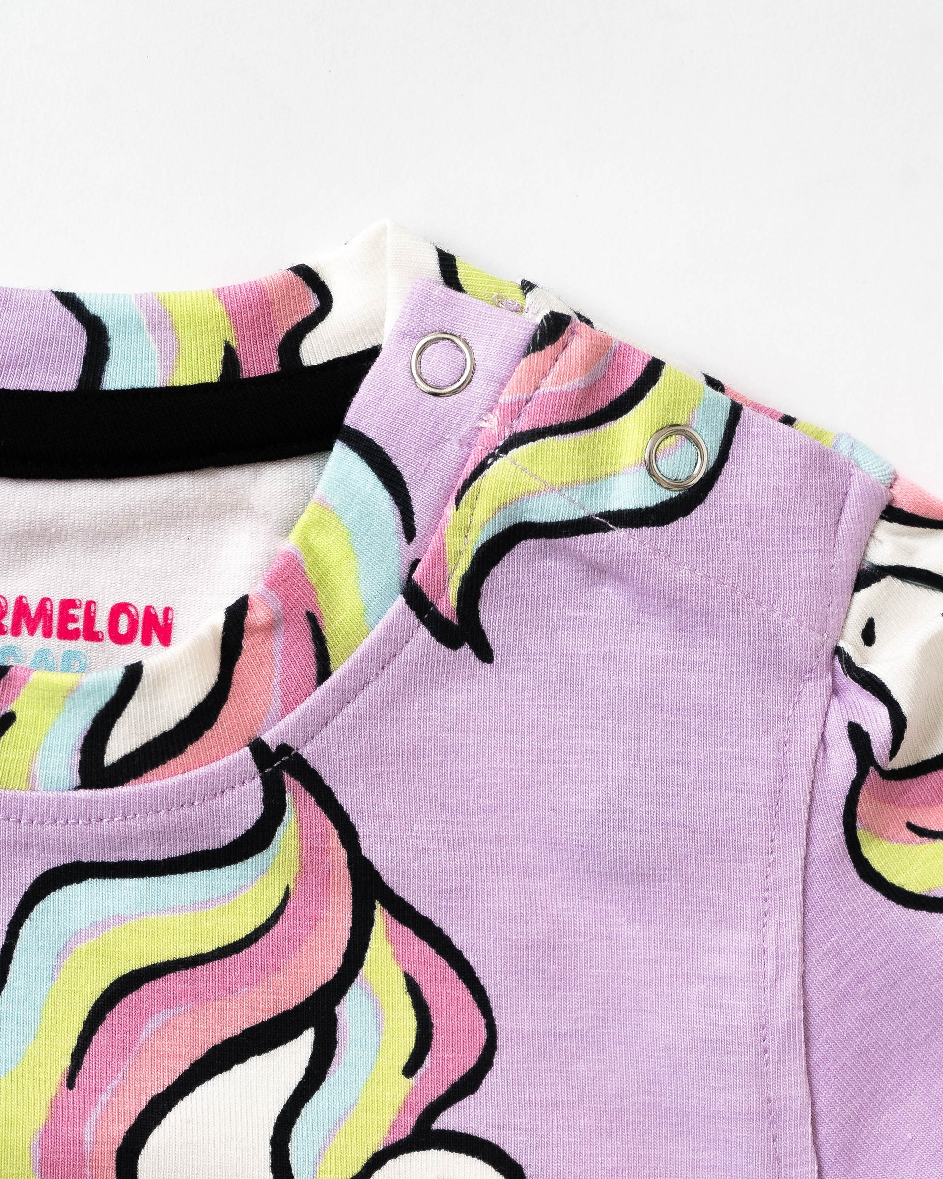 Unicorn Dream Puff Sleeve Cotton Co-ord Set (316)
