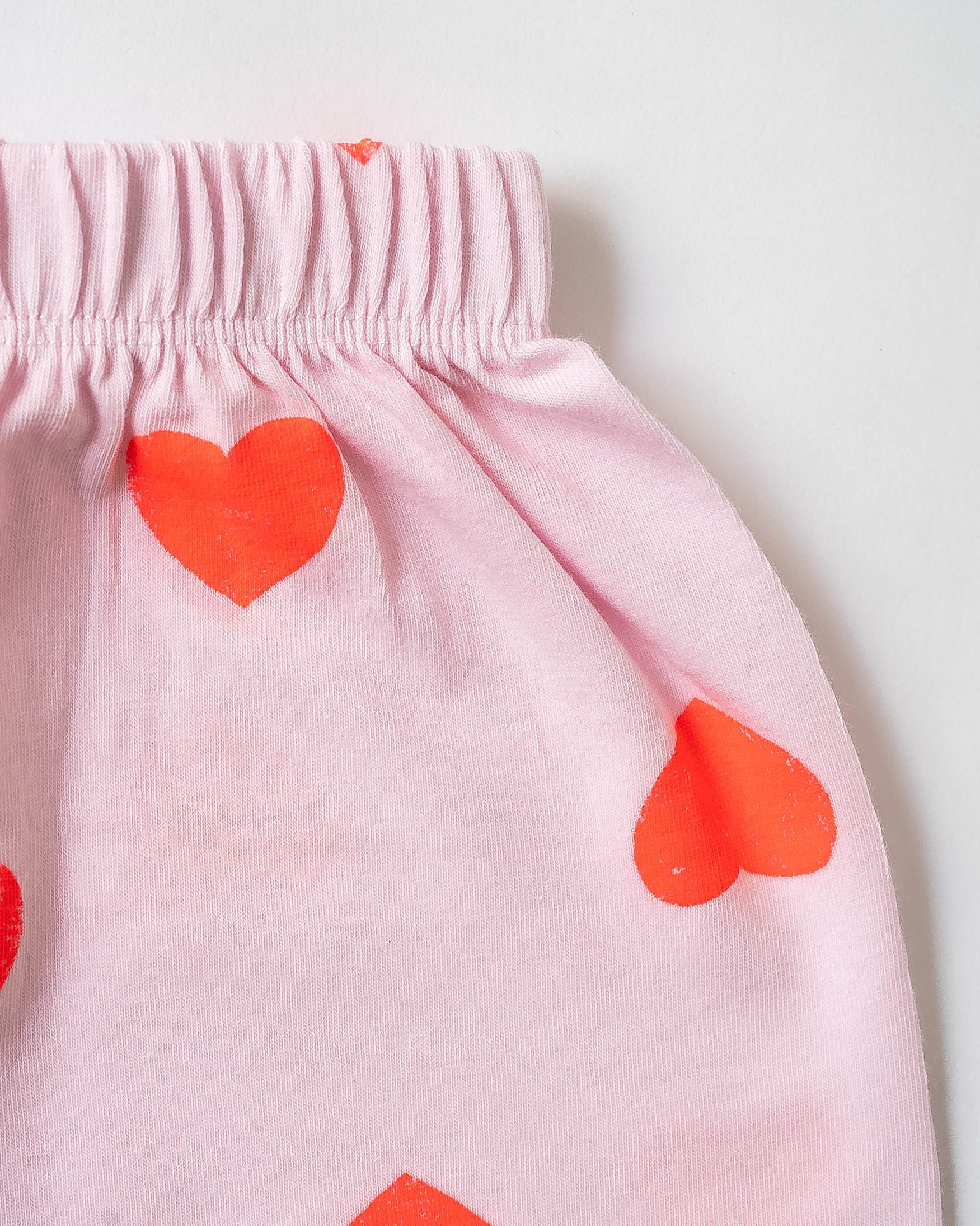 Sweet Hearts Cotton Puff Sleeve Co-ord Set (319)