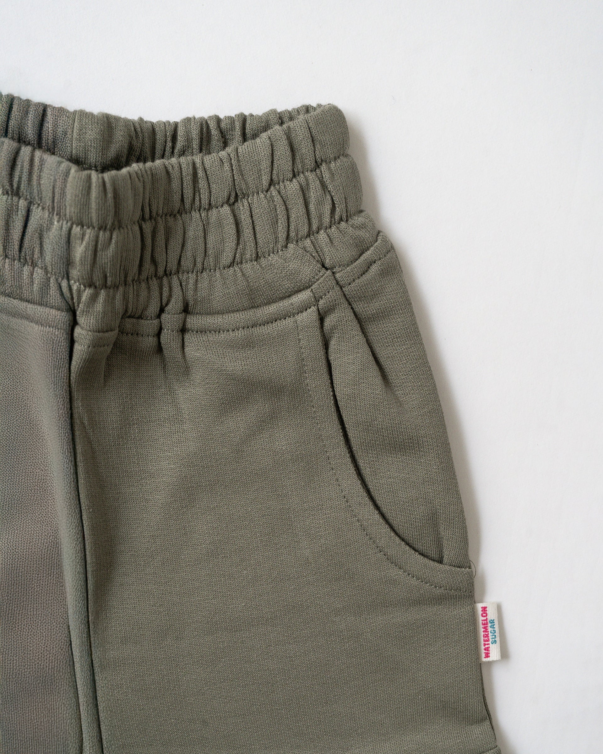 Olive Green Cotton Loopknit Cargo Pants (CTP04)