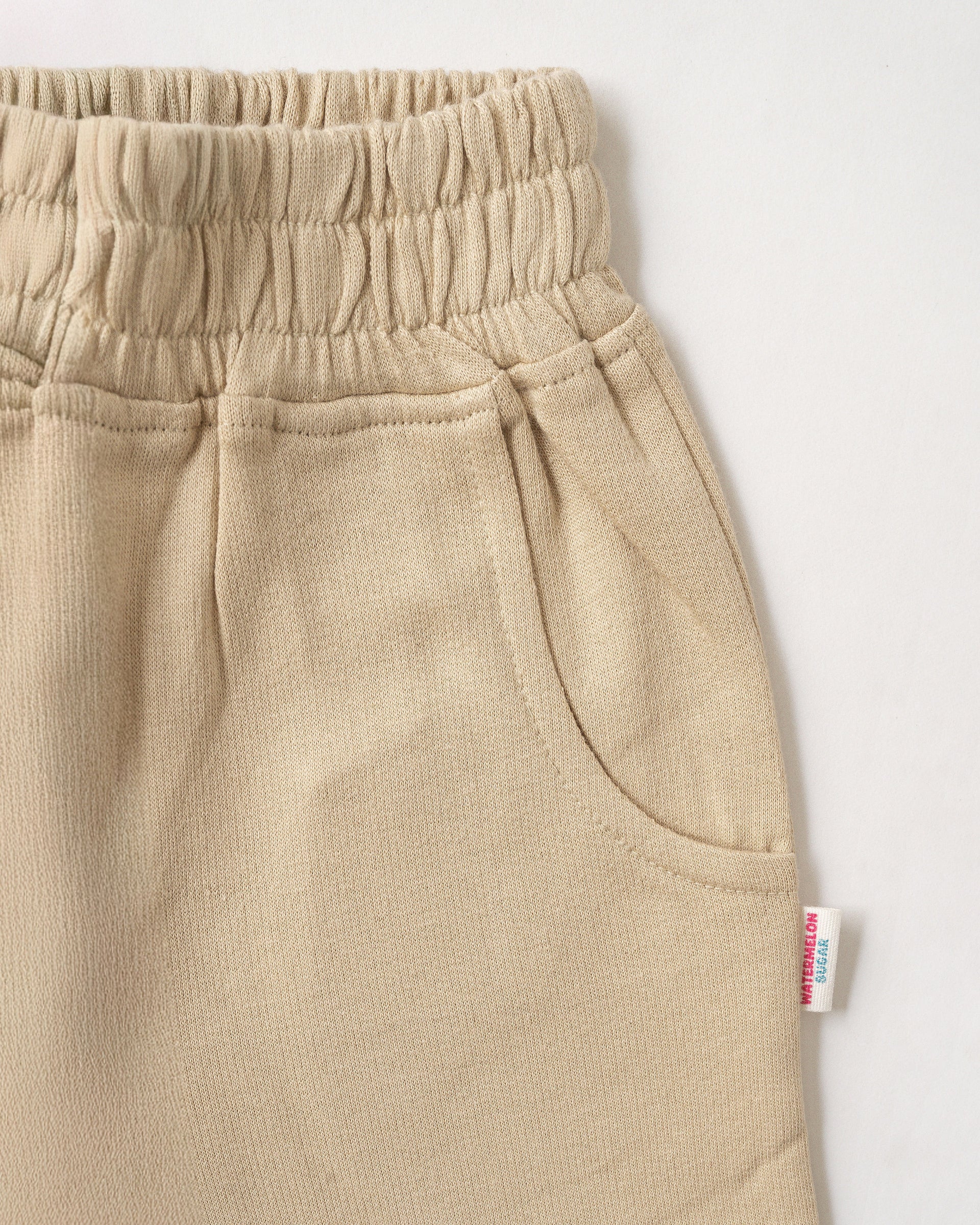 Beige Cotton Loopknit Cargo Pants (CTP05)