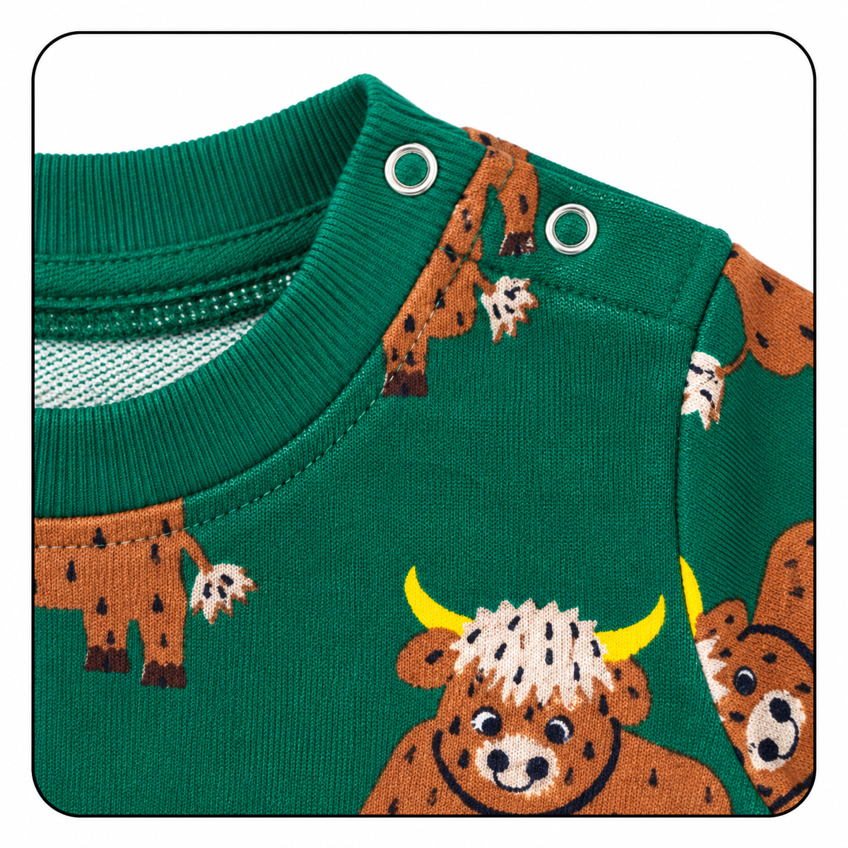 Highland Cow Print Sweatshirt (676)
