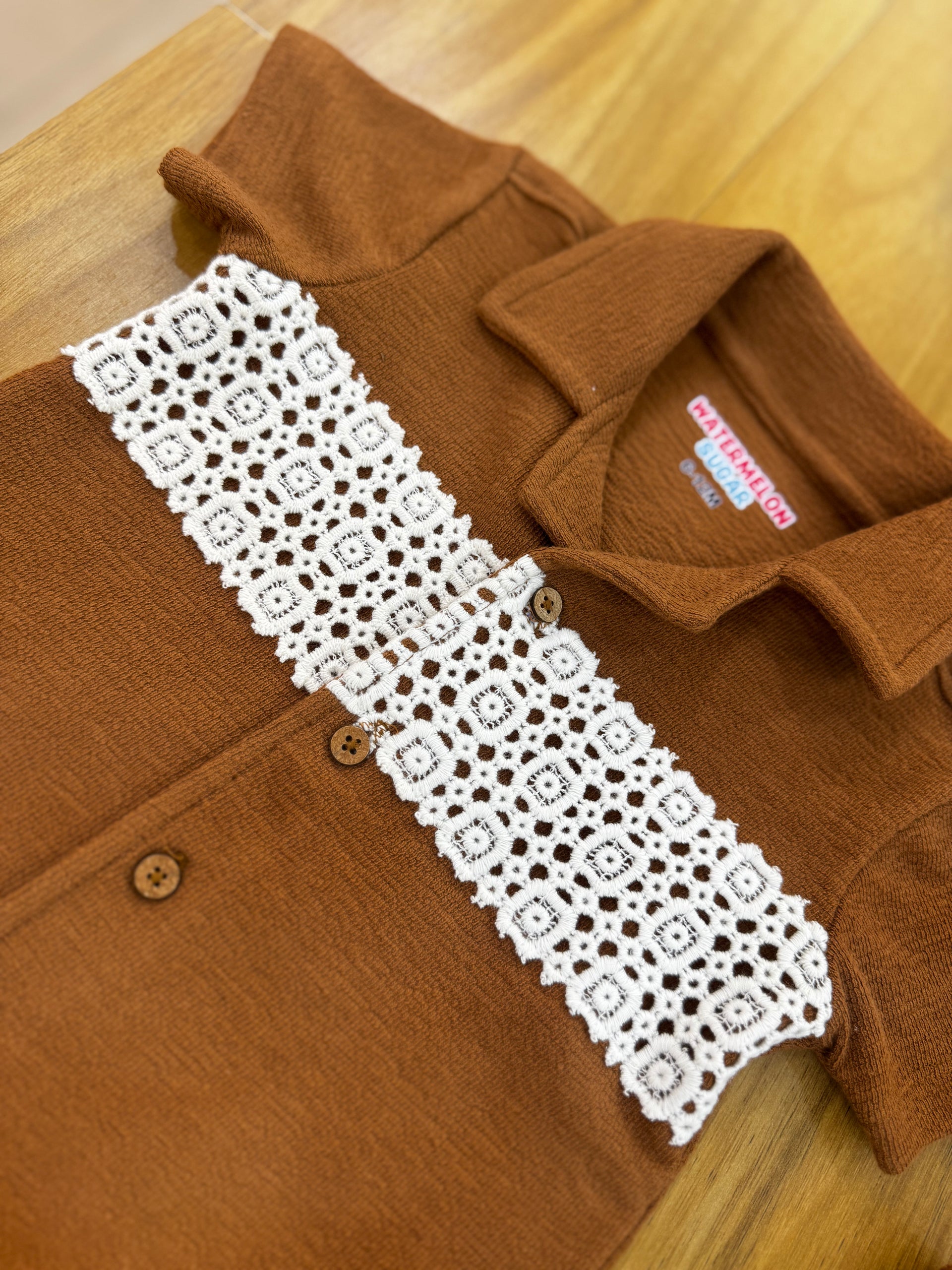 Cinnamon Lace Stripe Set (384)