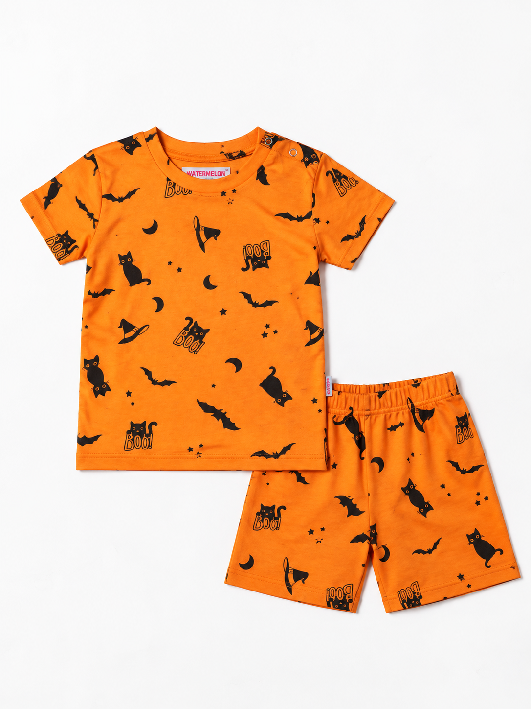 Orange “Boo” Printed Co-Ord Set (220)