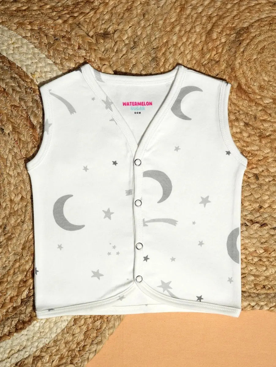 Moon & Star Print Baby Jabla
