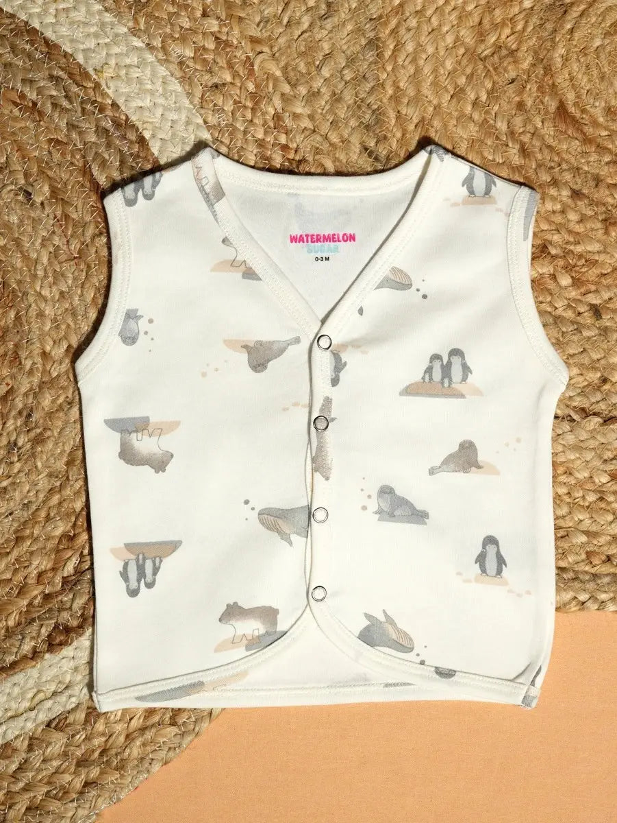 Seal & Sea Lion Print Baby Jabla