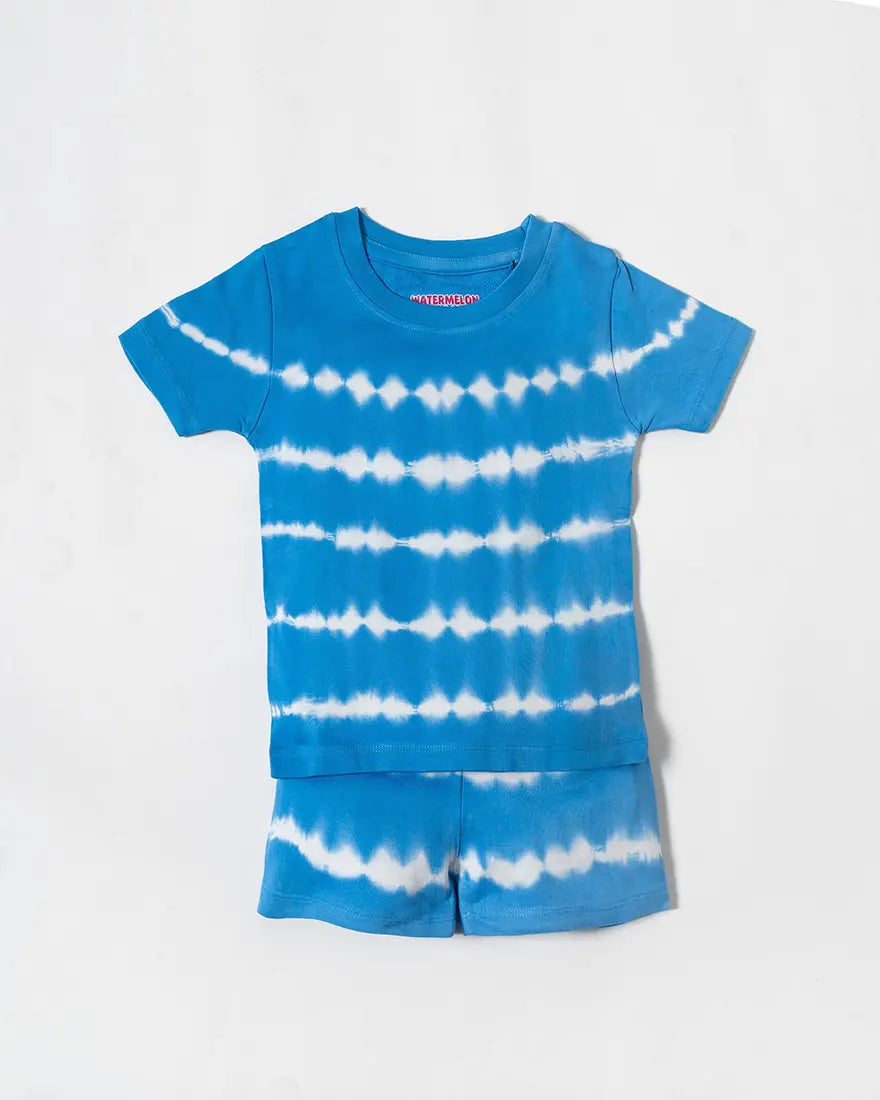 Ocean Tie-Dye Cotton Loopknit Co-ord Set