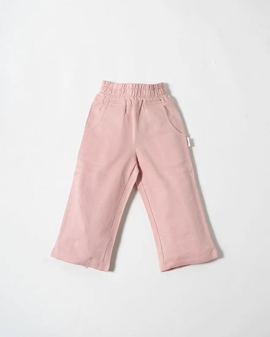 Blush Pink Cotton Loopknit Pants