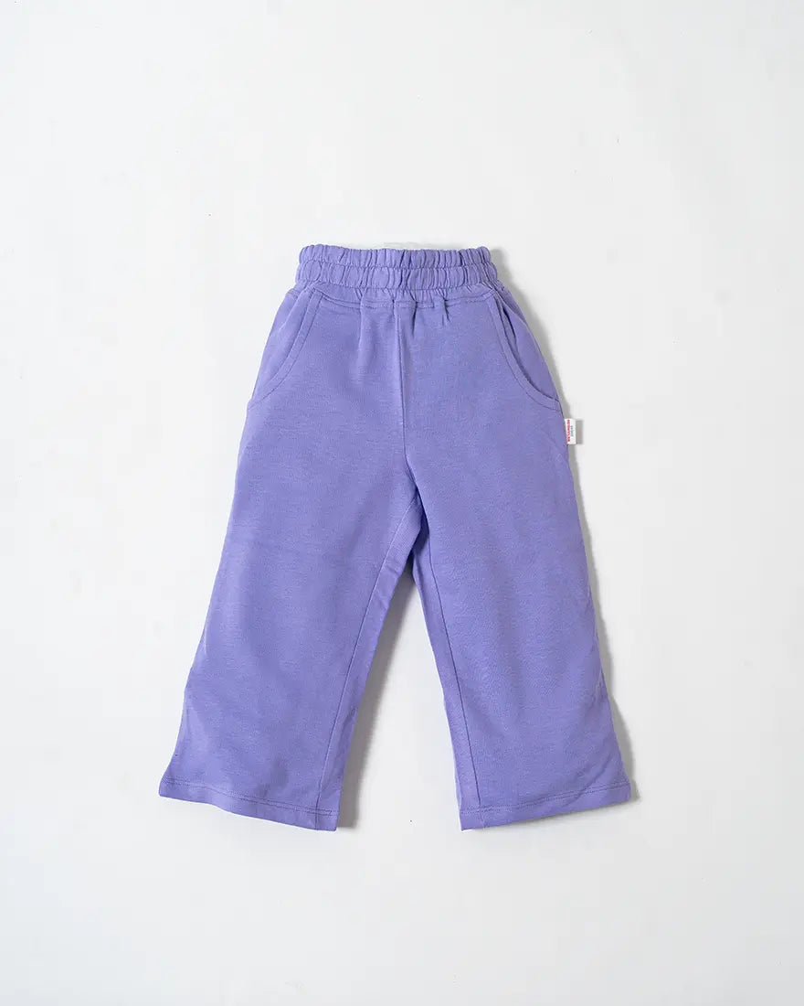Lavender Cotton Loopknit Cargo Pants