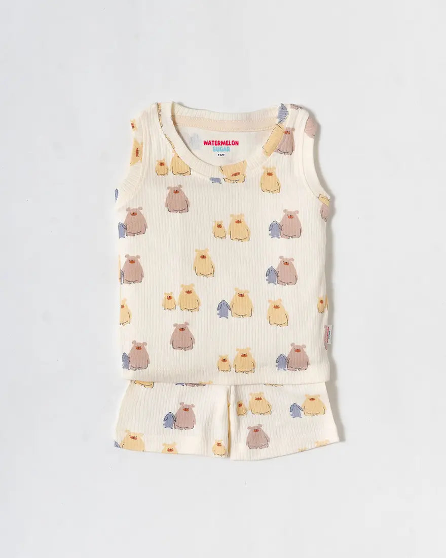 Honey Bear Ribbed Co-Ord Set