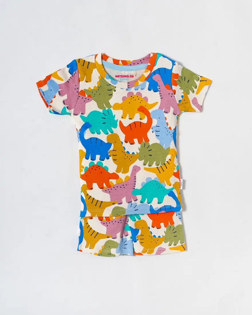 Rainbow Dino Carnival Co-ord Set